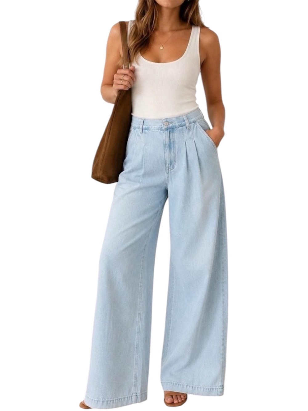 Madewell The Harlow Wide-Leg Airy Denim Edition Baggy Jeans High Rise Relaxed